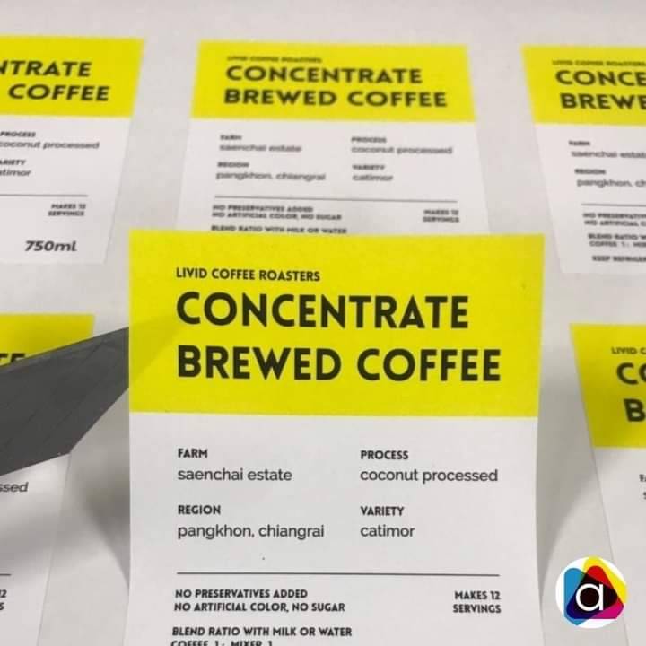 งานพิมพ์สติกเกอร์และฉลากสินค้า